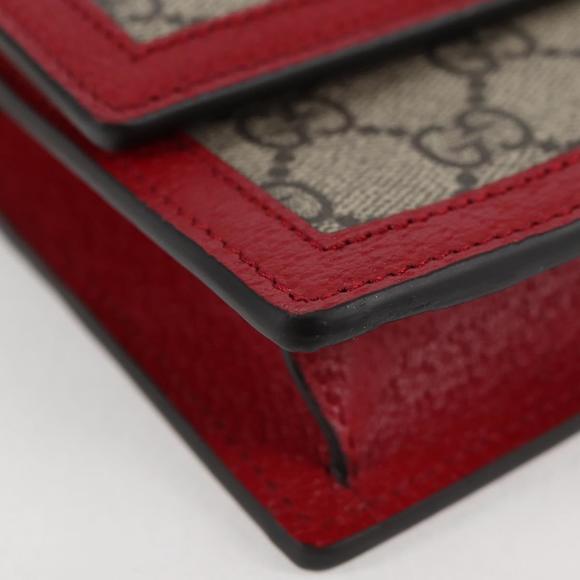 GUCCI GG Supreme Queen Margaret Wallet PVC Beige 476079 496334 Auth ac3848M - Picture 10 of 16
